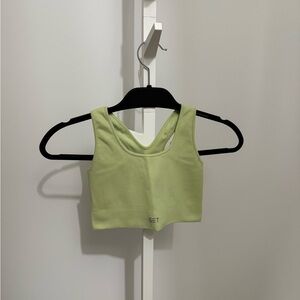 SET Active Light Green Women's Crop Top